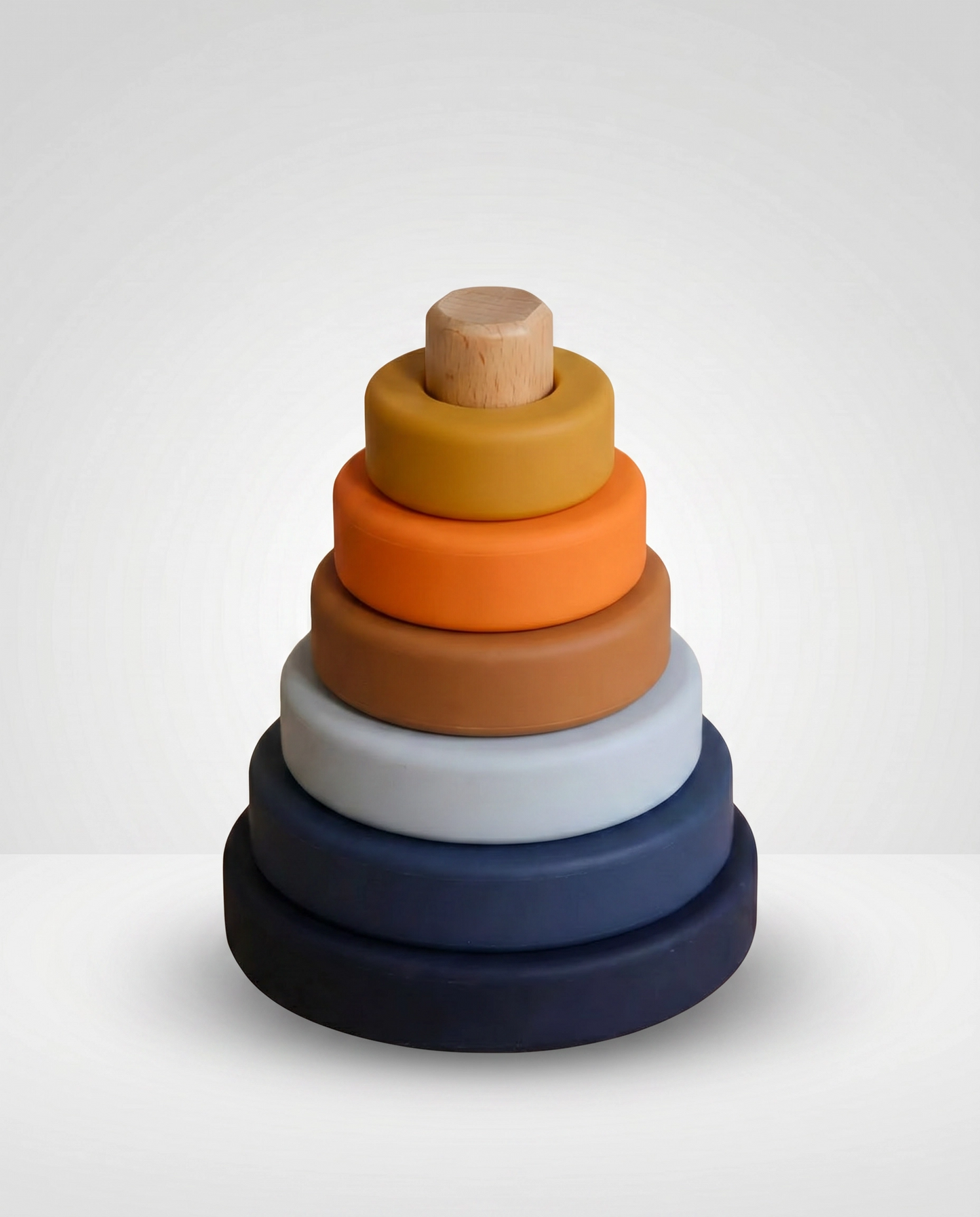 Mini Wooden Pyramid Stacker - Desert Night