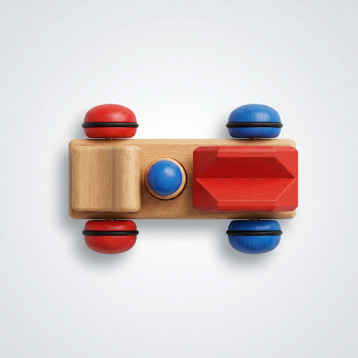 Wooden Skip Truck - Mini