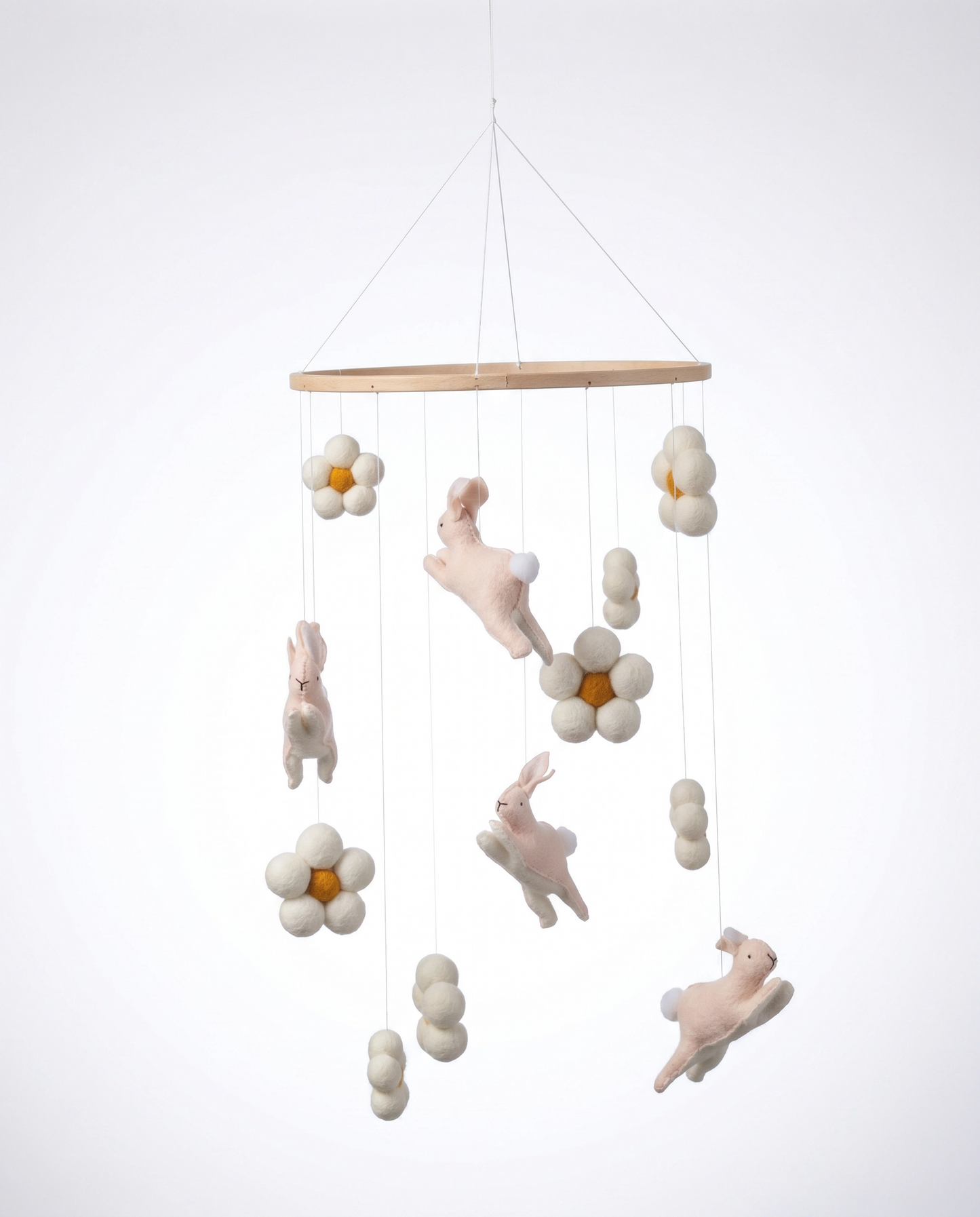 Nursery Mobile - Jumping Bunnies