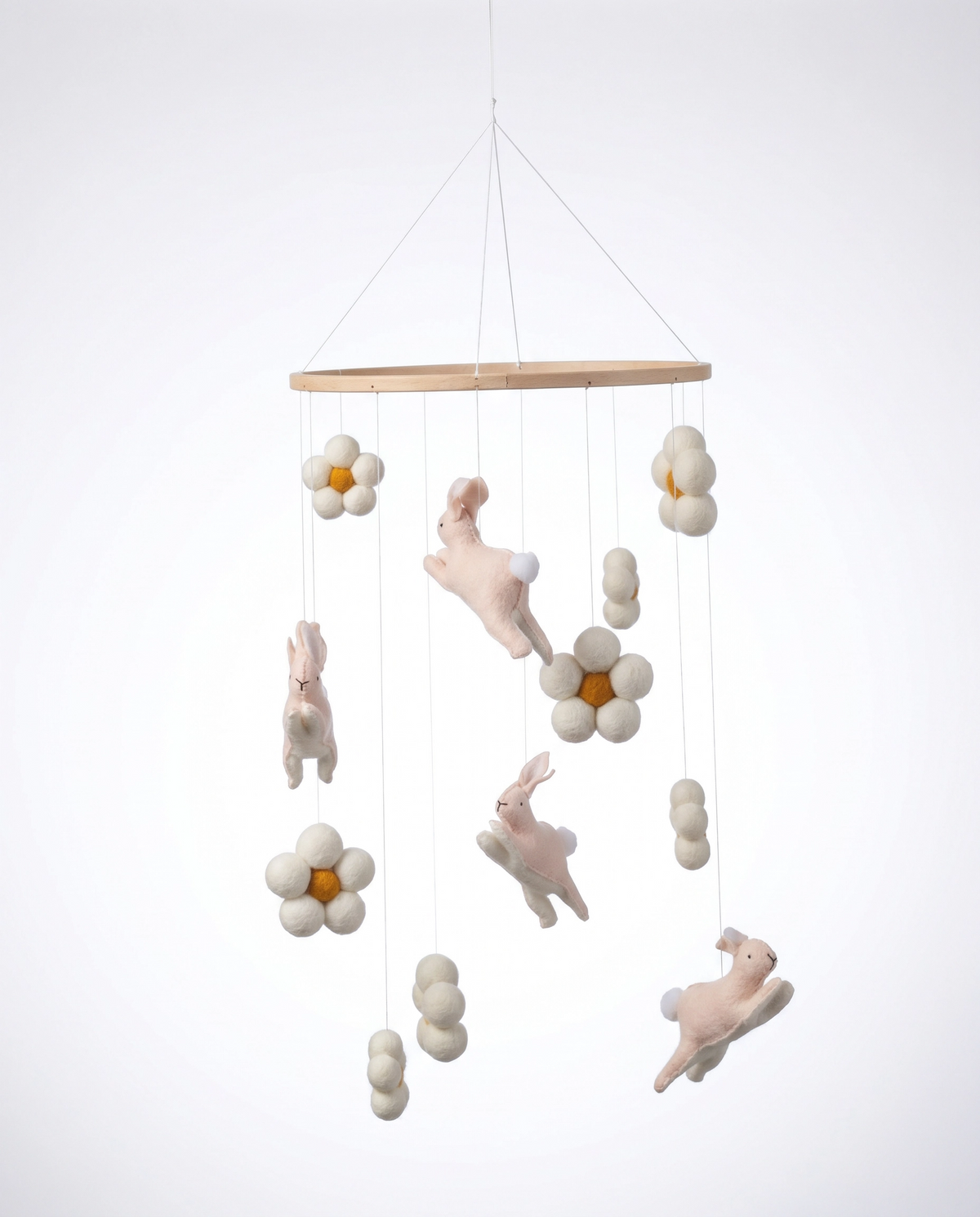 Nursery Mobile - Jumping Bunnies