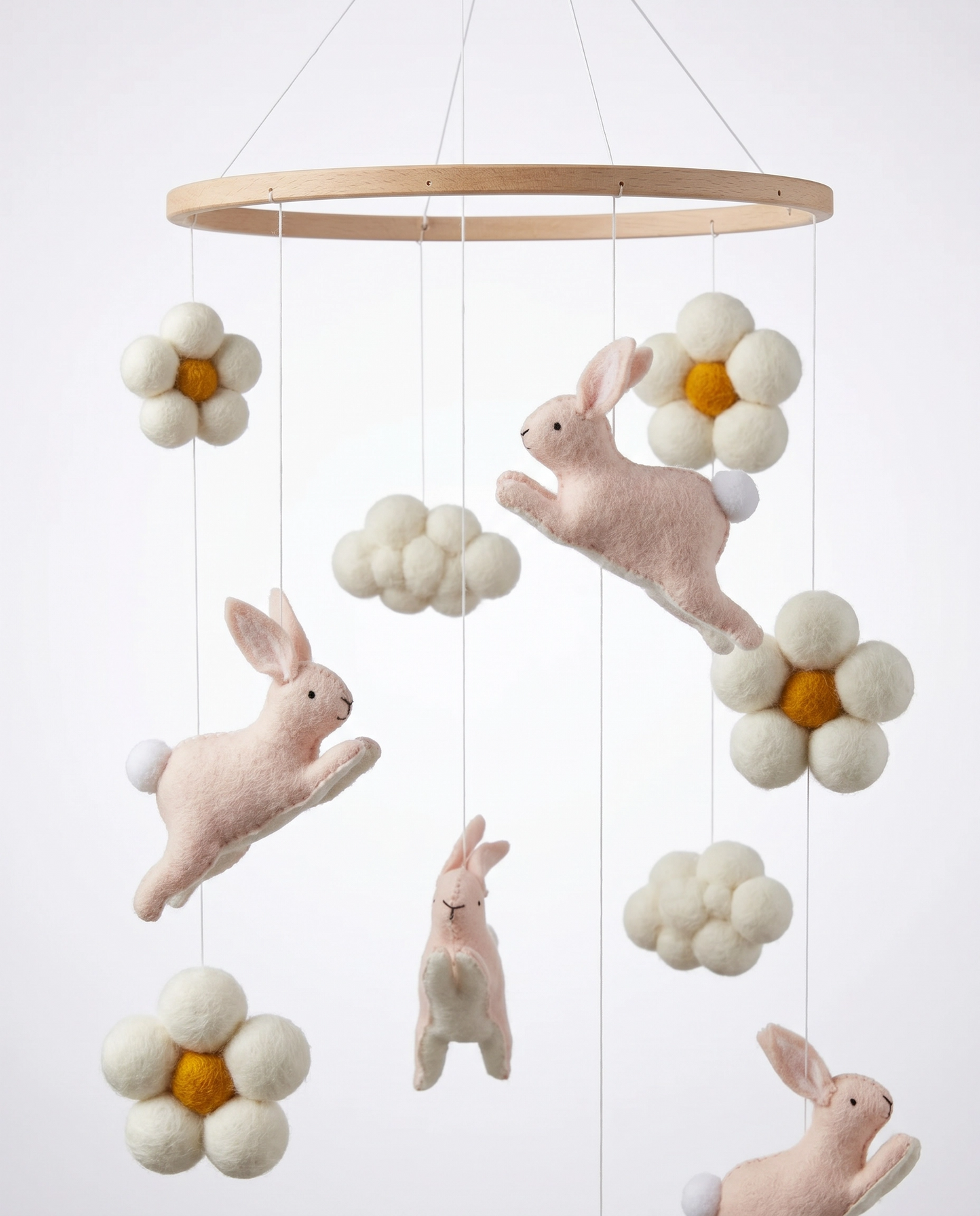 Nursery Mobile - Jumping Bunnies