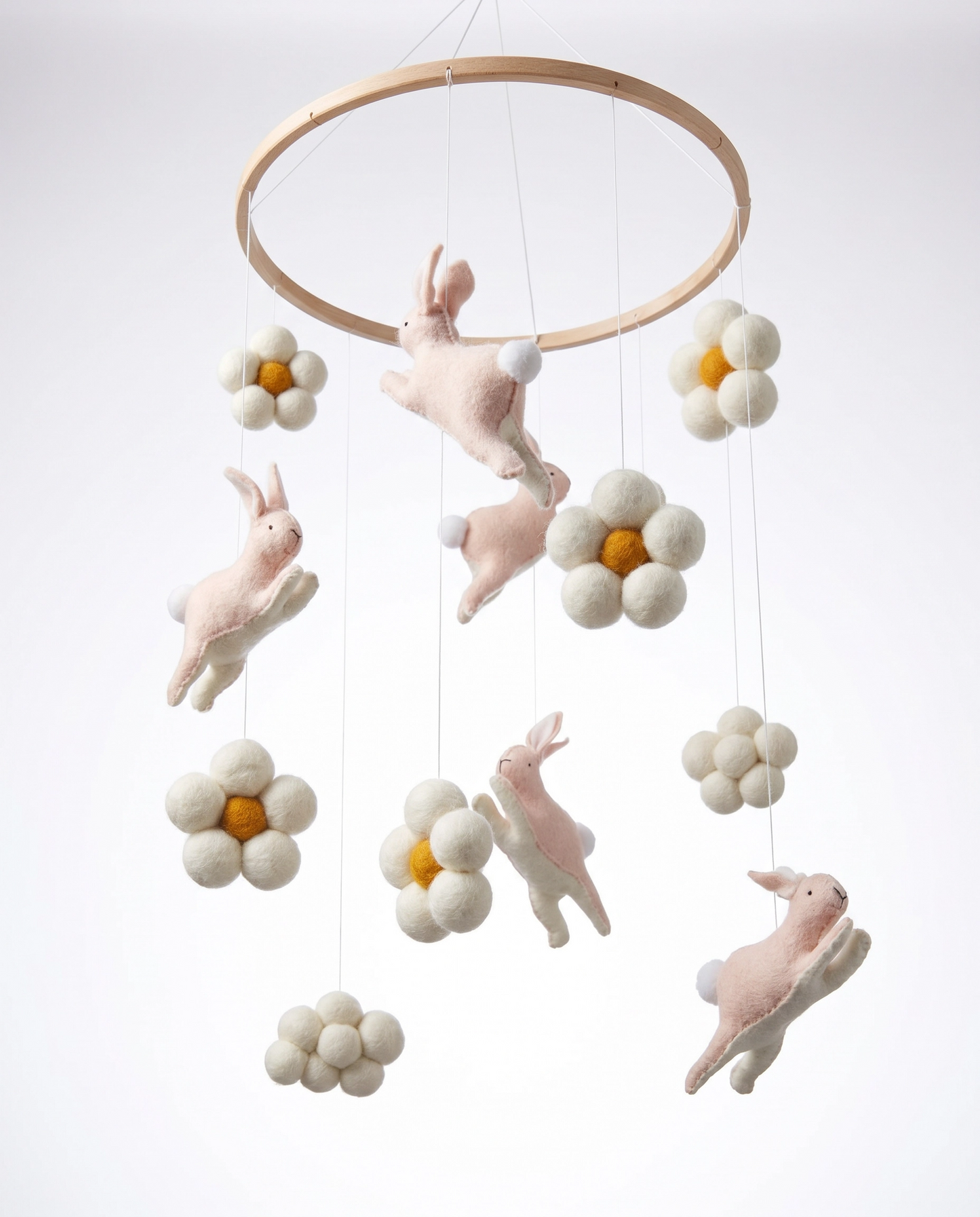 Nursery Mobile - Jumping Bunnies